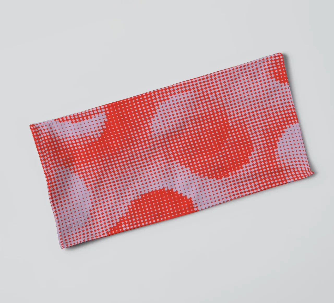 Grid Pattern - Lilac Red towel by Malou-Studio