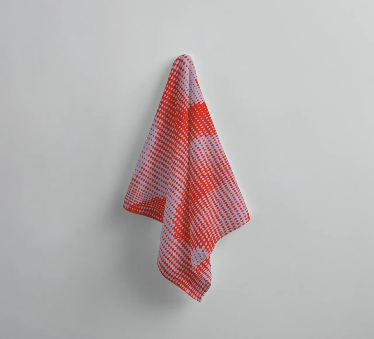 Grid Pattern - Lilac Red towel by Malou-Studio