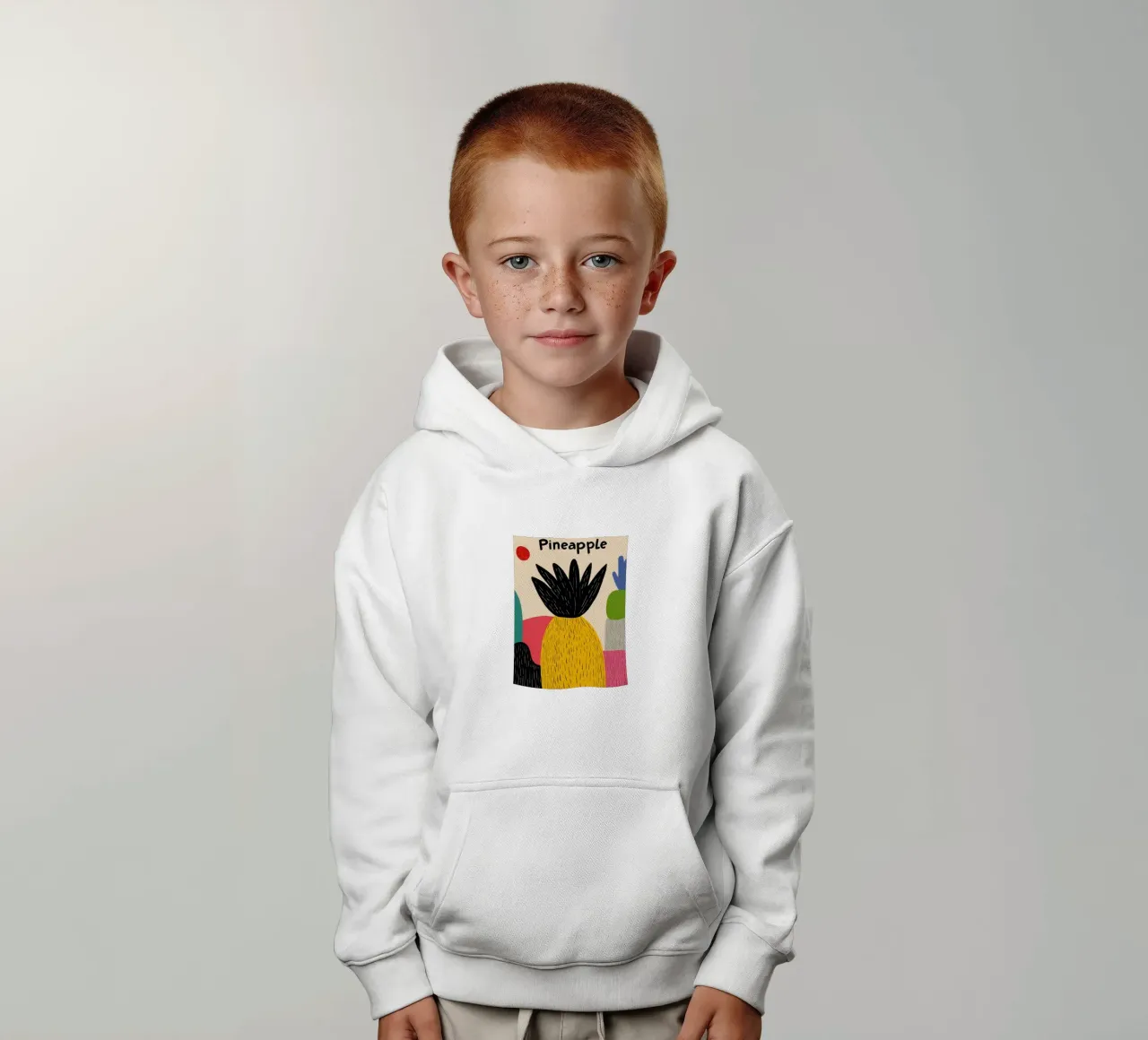 Ananas Abstrait felpa bambino con cappuccio da Pop and Fruits - Affiches & posters