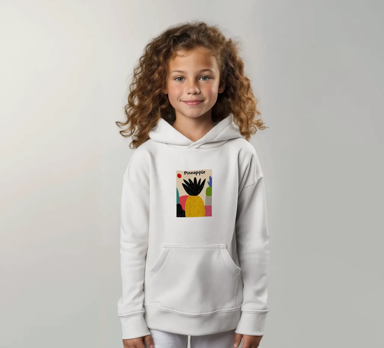 Ananas Abstrait felpa bambino con cappuccio da Pop and Fruits - Affiches & posters
