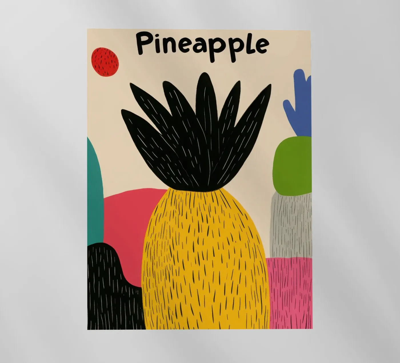 Pineapple Abstrait pellicola backlit da Pop and Fruits - Affiches & posters