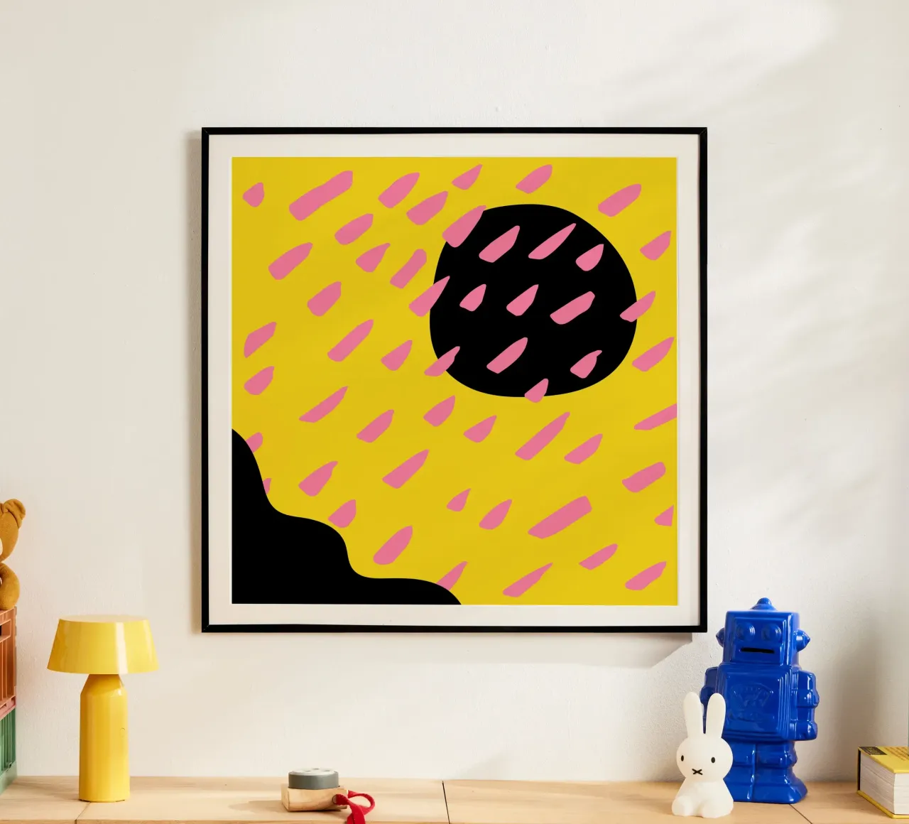 Pioggia rosa poster da Kim Hubball Studio