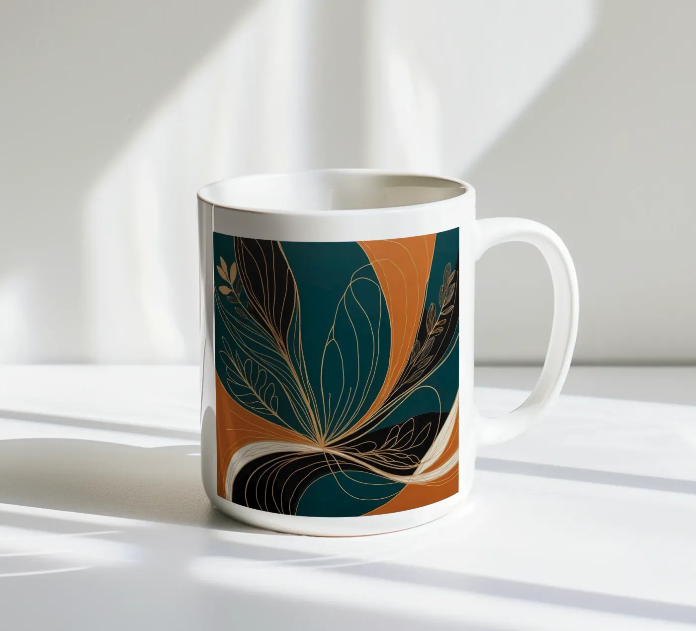 Harmonious Flow ceramic mug by Artistic-shop