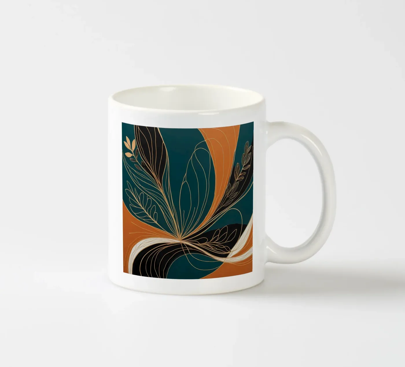 Harmonious Flow ceramic mug by Artistic-shop