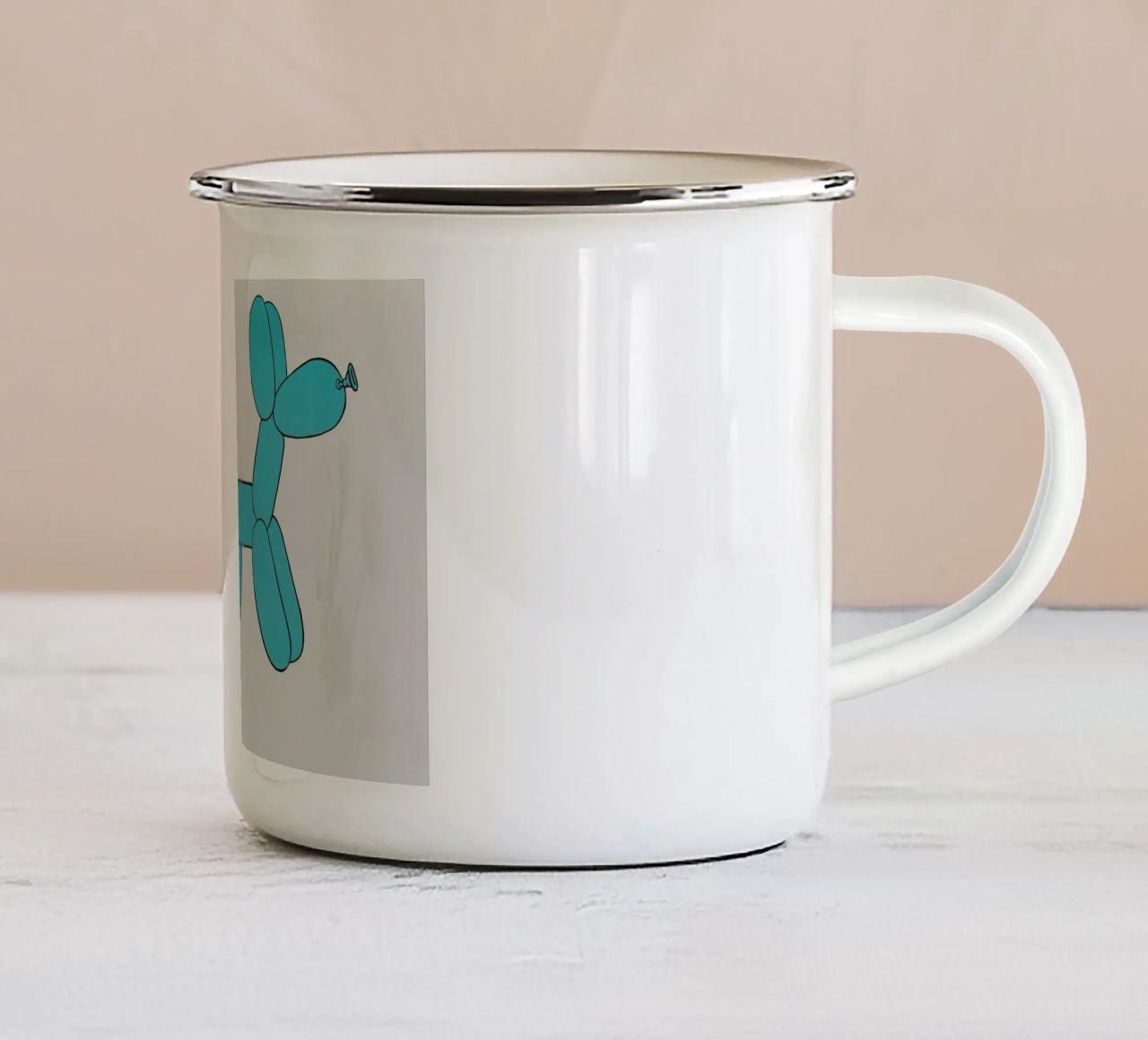 Lie Like a Dog tazza in smalto da Jared Yamahata