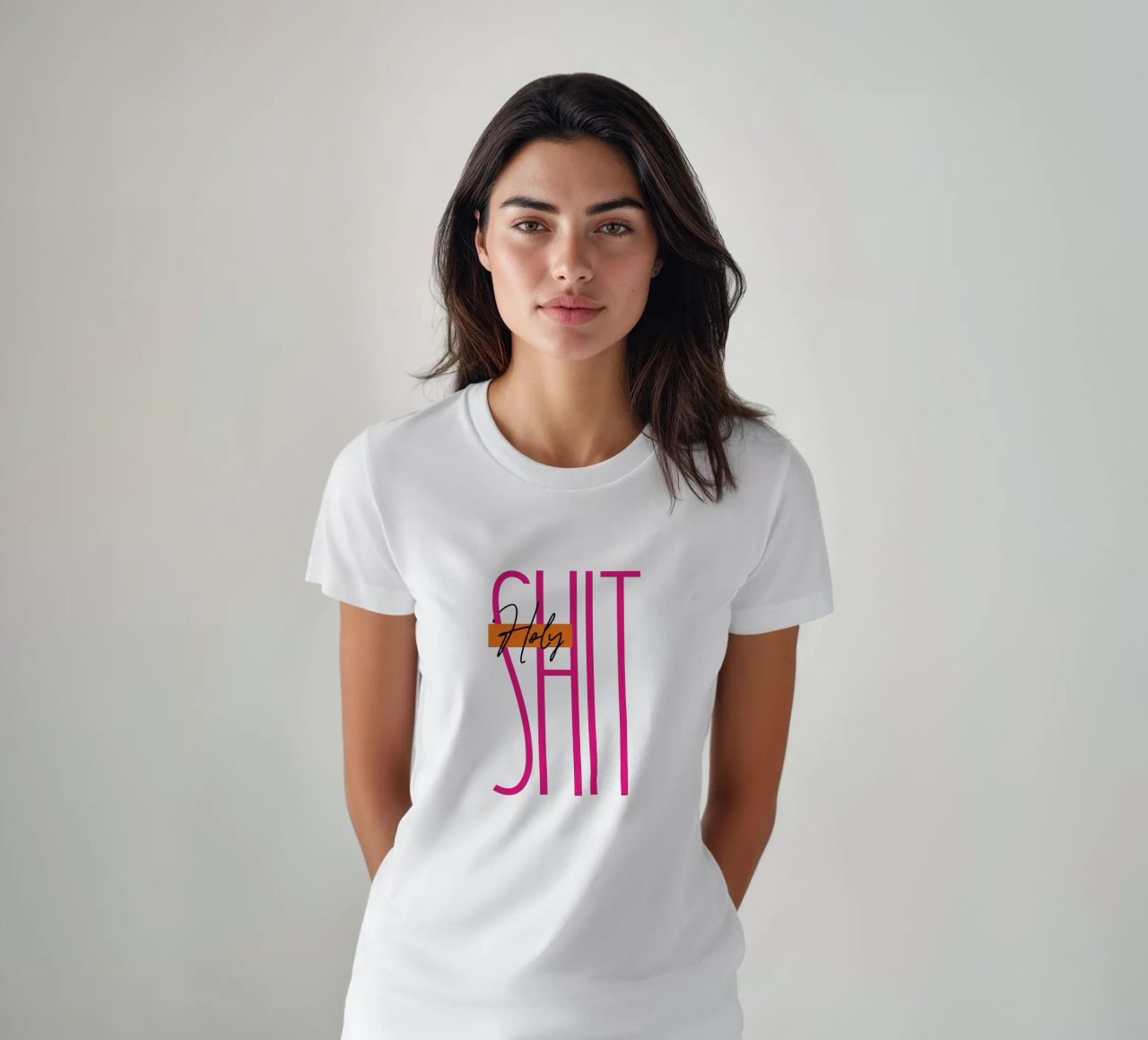 Heiliger Strohsack - Orange-Rosa T-Shirt von Malou-Studio