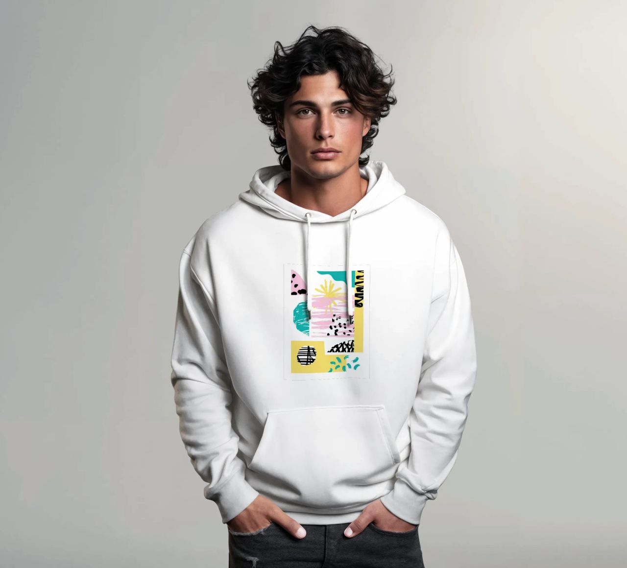 Spiagge assolate felpa con cappuccio da Kim Hubball Studio
