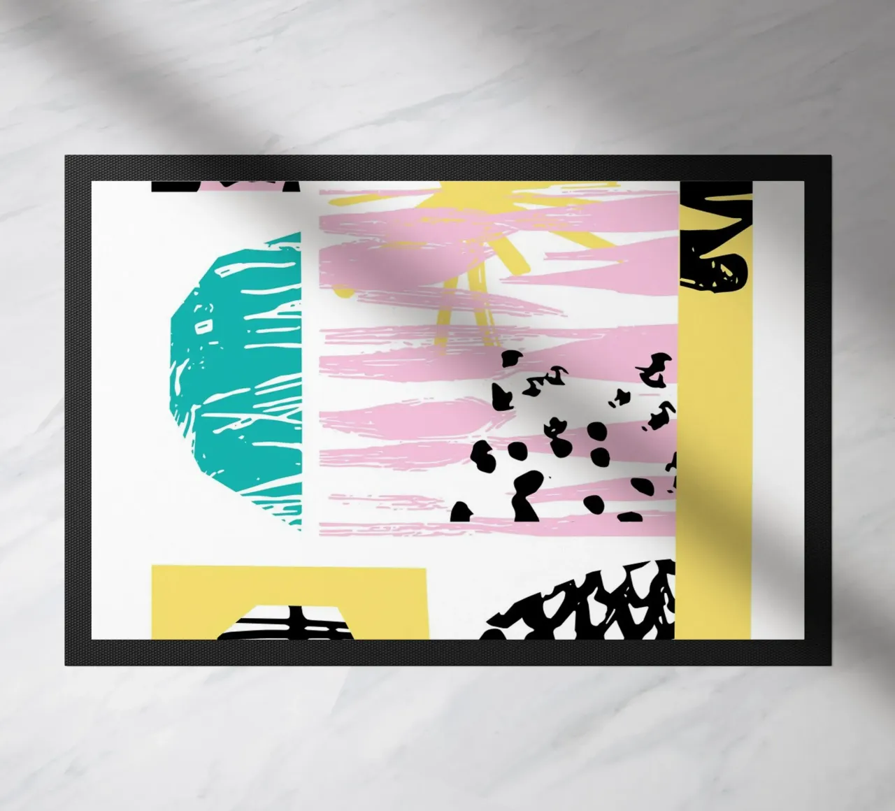 Sunny Beaches doormat by Kim Hubball Studio