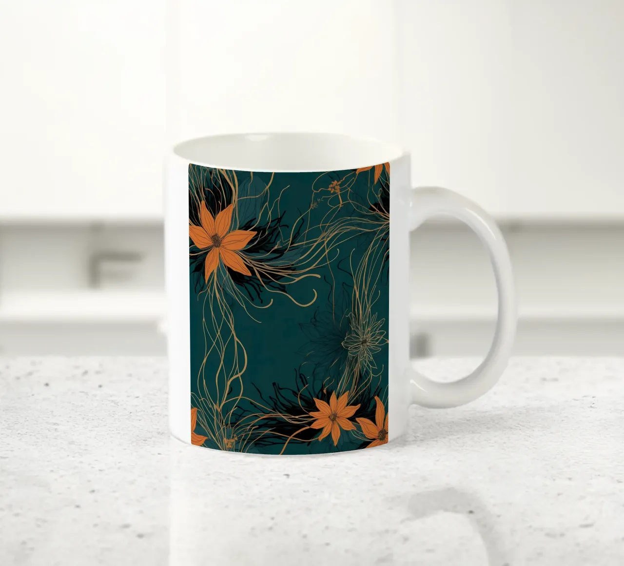 Flora incantevole tazza in ceramica da Artistic-shop