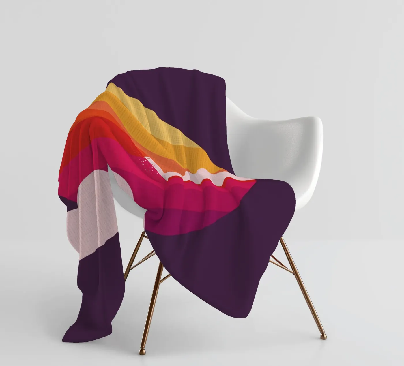 Setting Sun fleece blanket by Kim Hubball Studio
