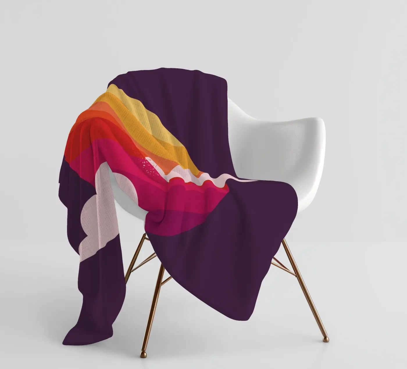 Setting Sun fleece blanket by Kim Hubball Studio
