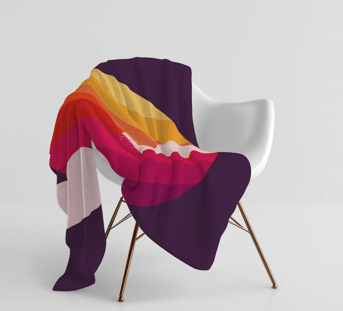 Setting Sun fleece blanket by Kim Hubball Studio