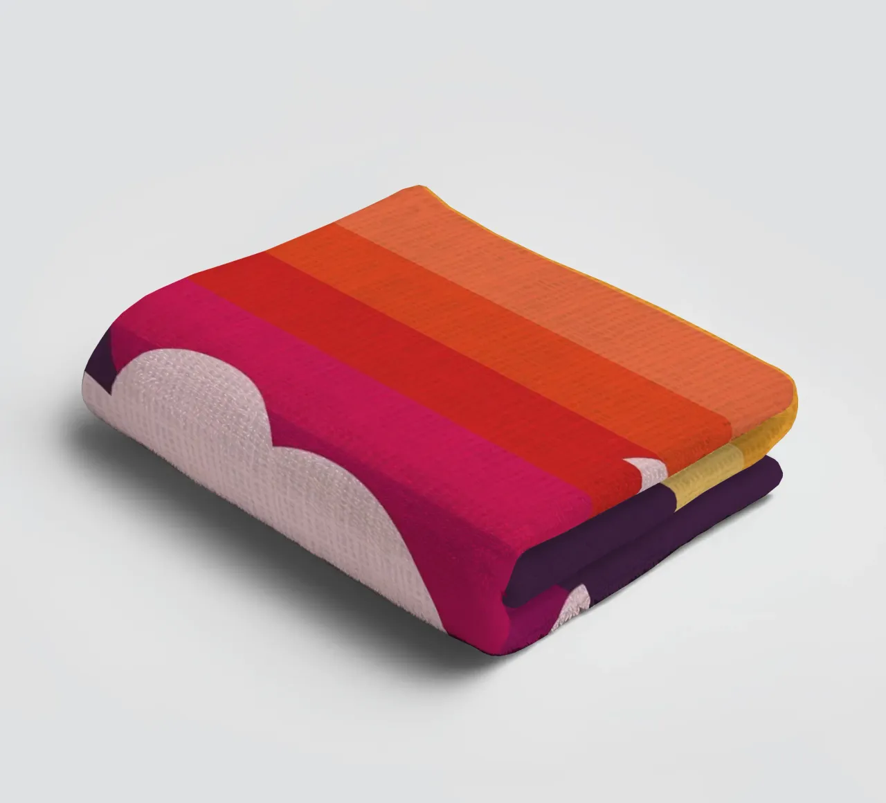 Setting Sun towel by Kim Hubball Studio