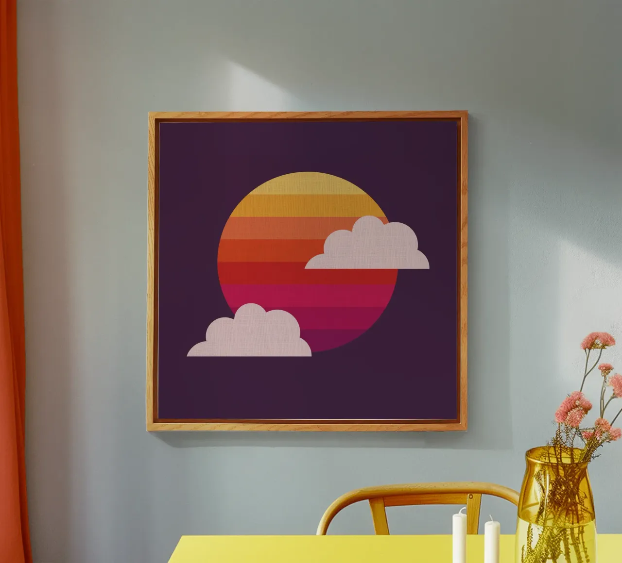 Setting Sun Acryl-Glas von Kim Hubball Studio