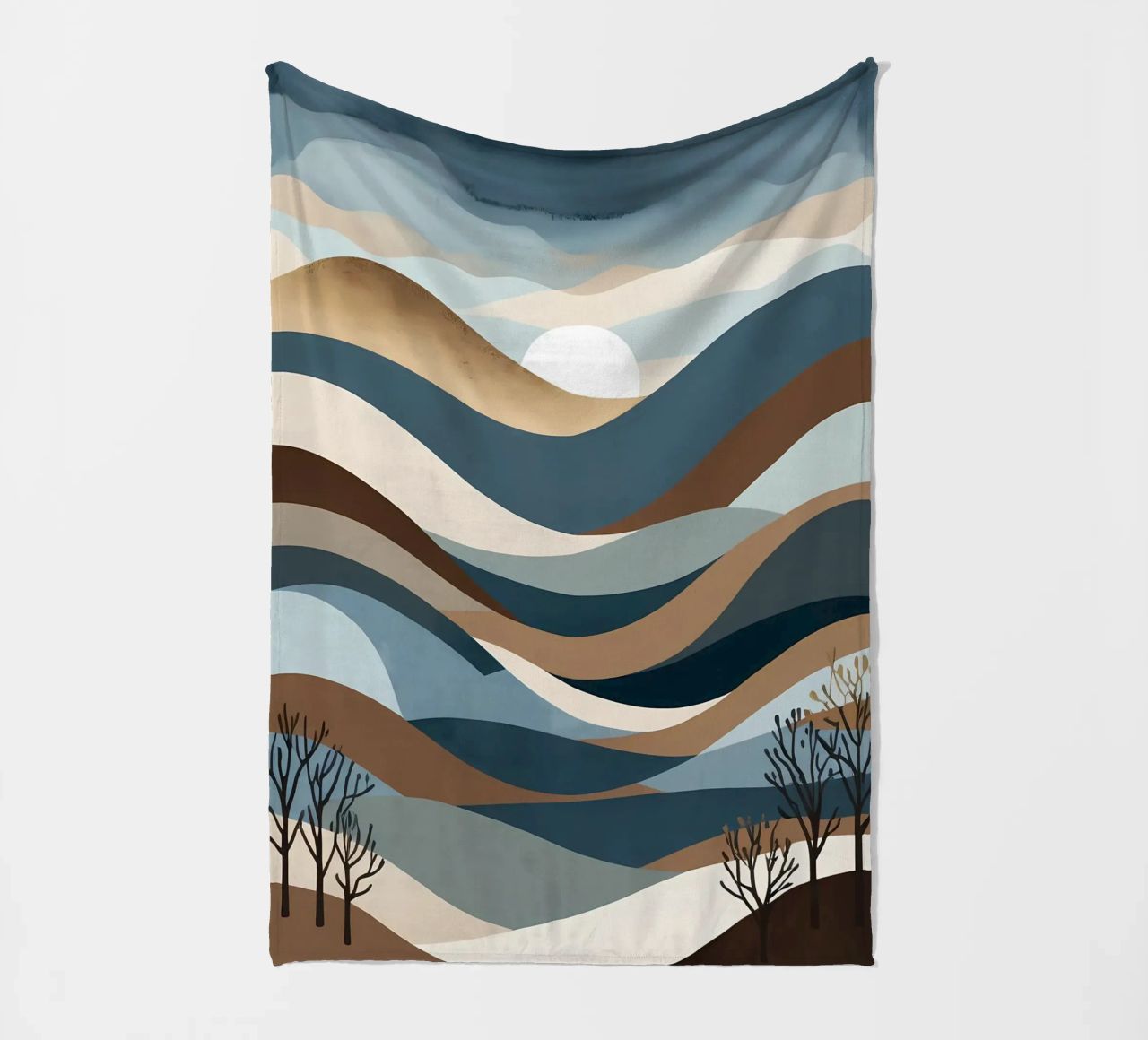 Orizzonti sereni coperta in pile da Artistic-shop