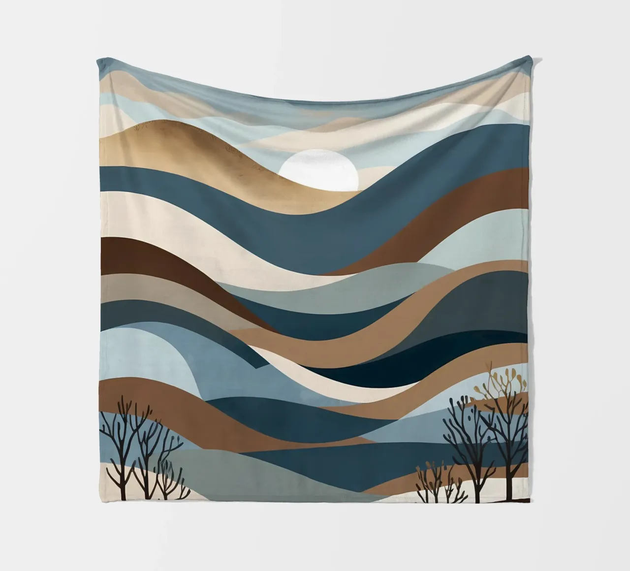 Orizzonti sereni coperta in pile da Artistic-shop