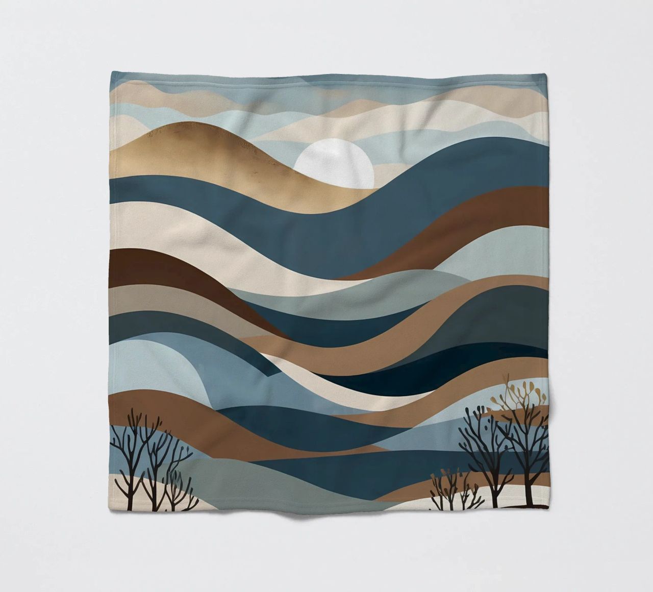 Orizzonti sereni coperta in pile da Artistic-shop