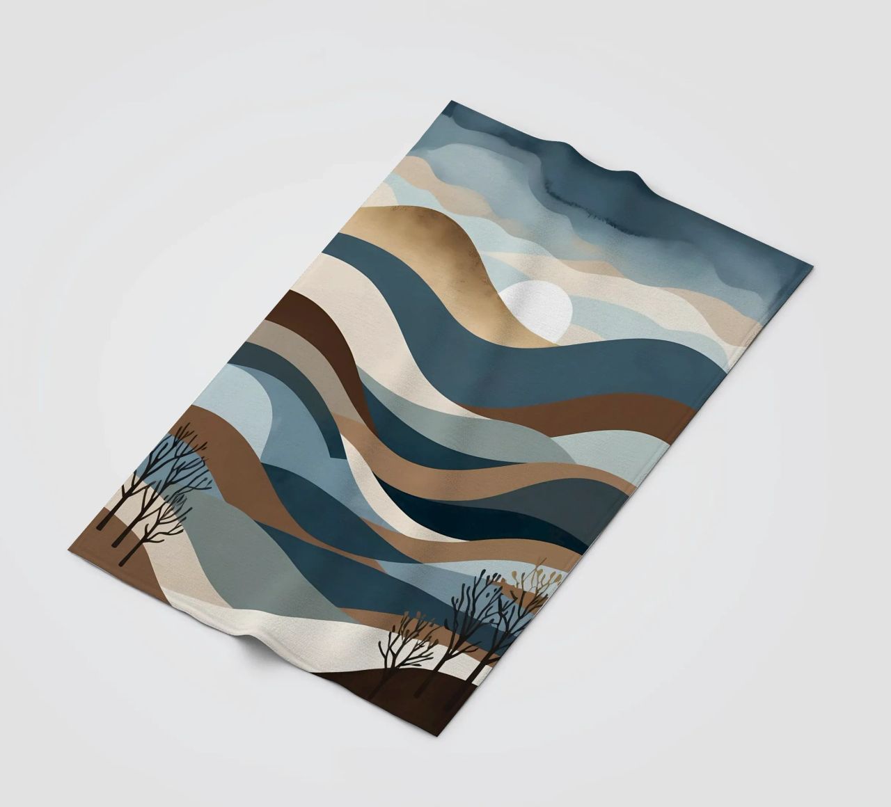Orizzonti sereni coperta in pile da Artistic-shop