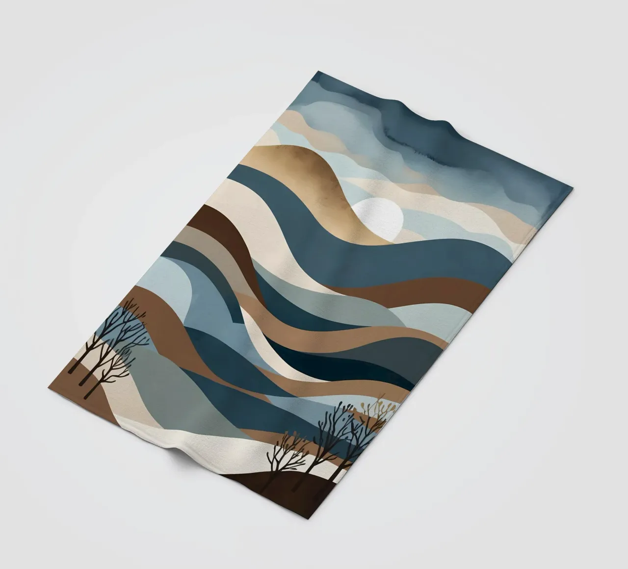 Orizzonti sereni coperta in pile da Artistic-shop