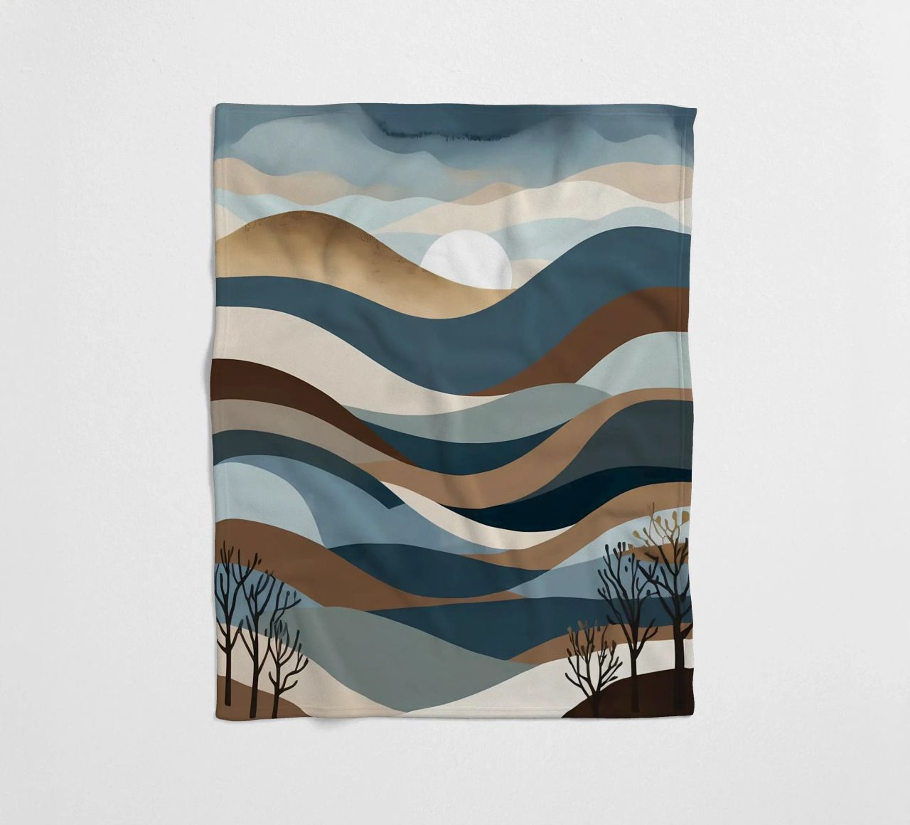 Orizzonti sereni coperta in pile da Artistic-shop