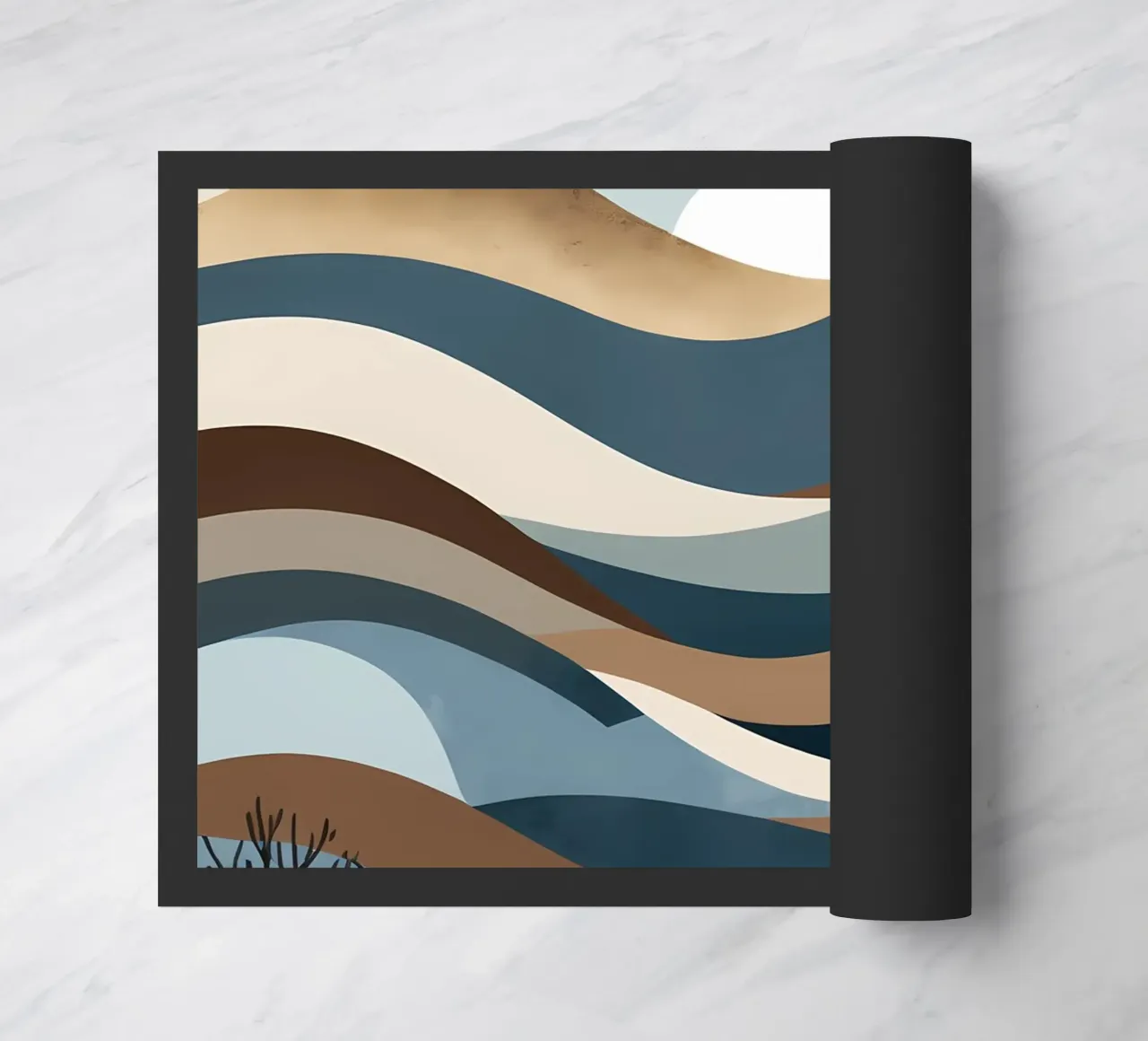 Horizontes serenos felpudo de Artistic-shop