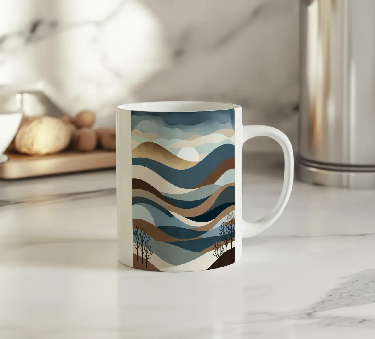 Orizzonti sereni tazza in ceramica da Artistic-shop