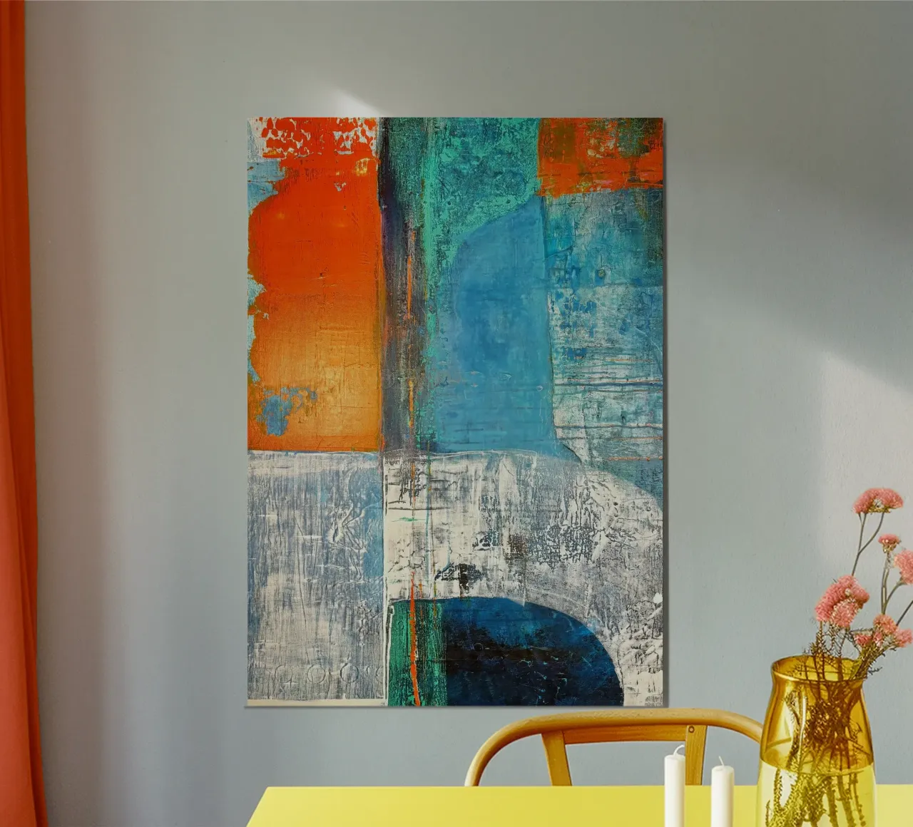 Earth map poster con telaio in plastica da MissVeroonica