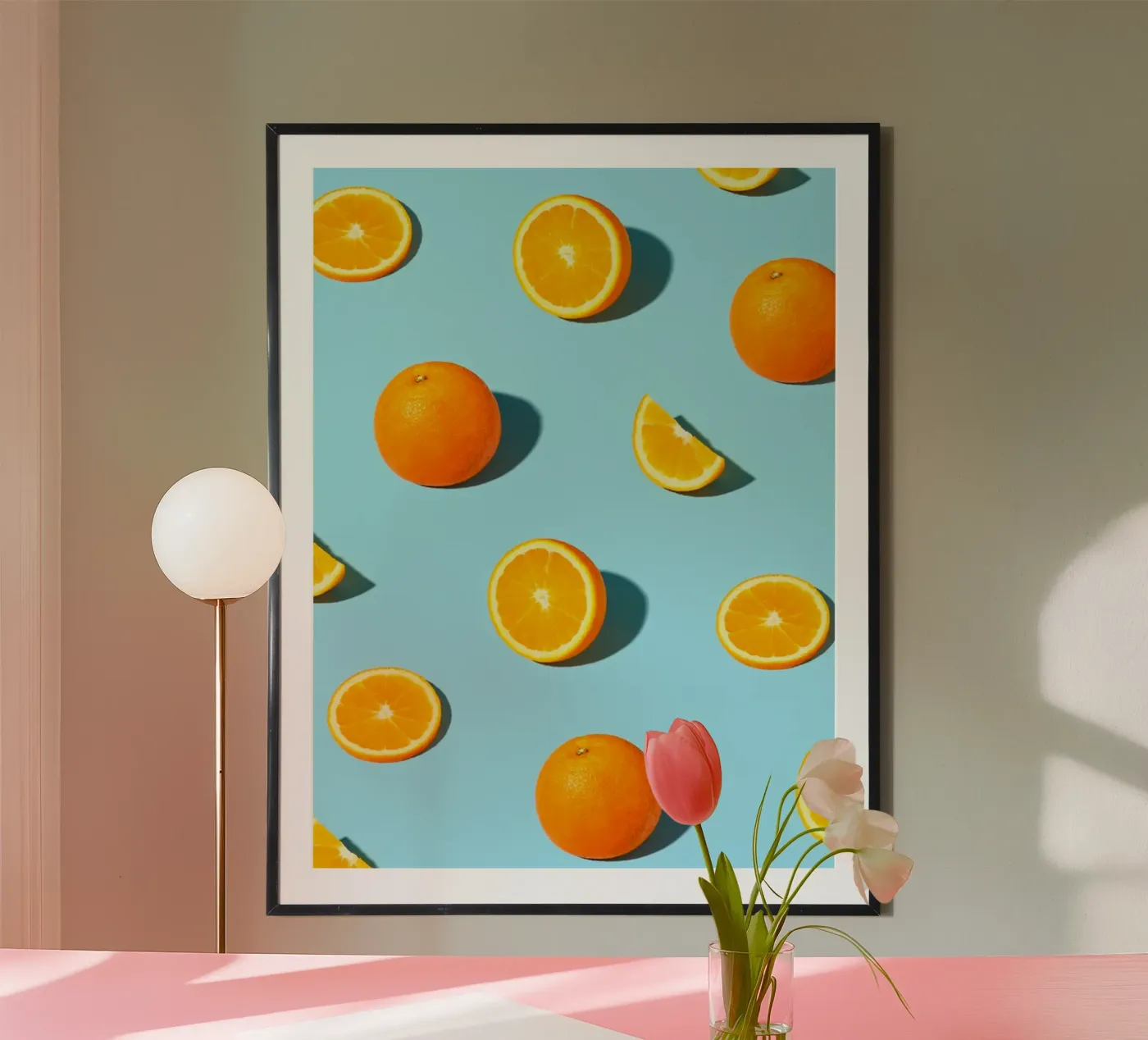 Orange Poster von Tamsen Art