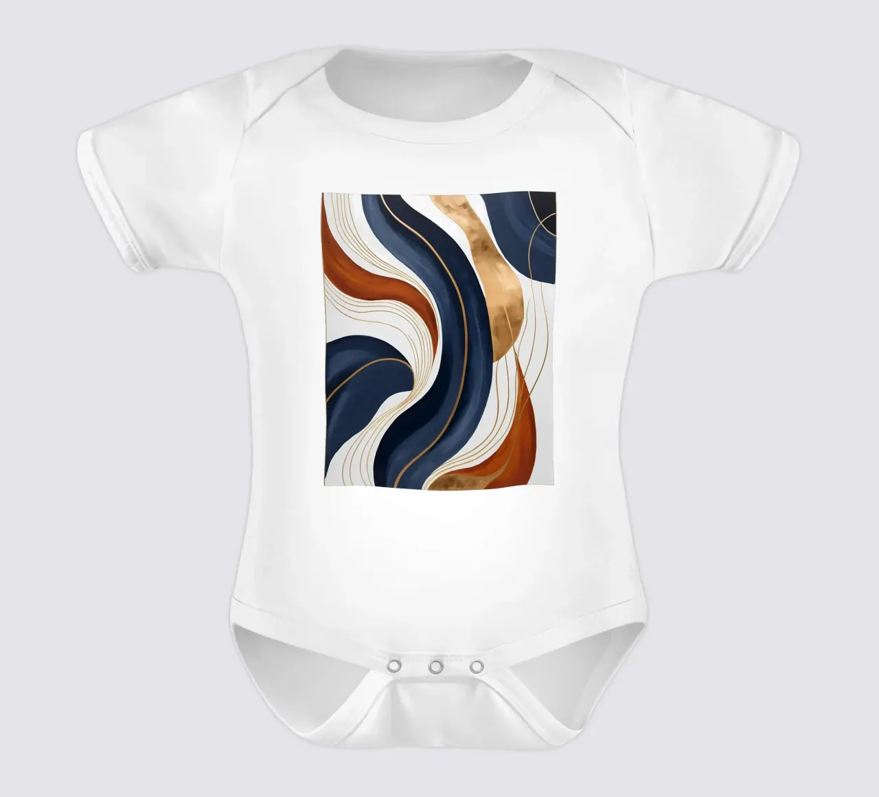 Goldene Ströme Kurzarm Babybody von Artistic-shop