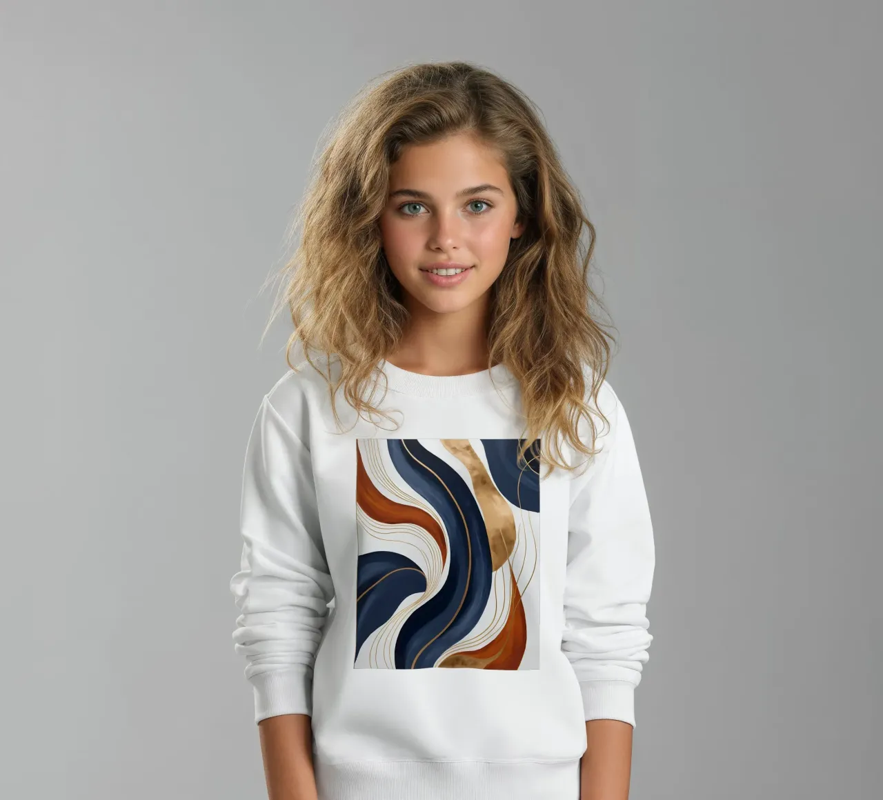 Correnti d'oro felpa bambino da Artistic-shop