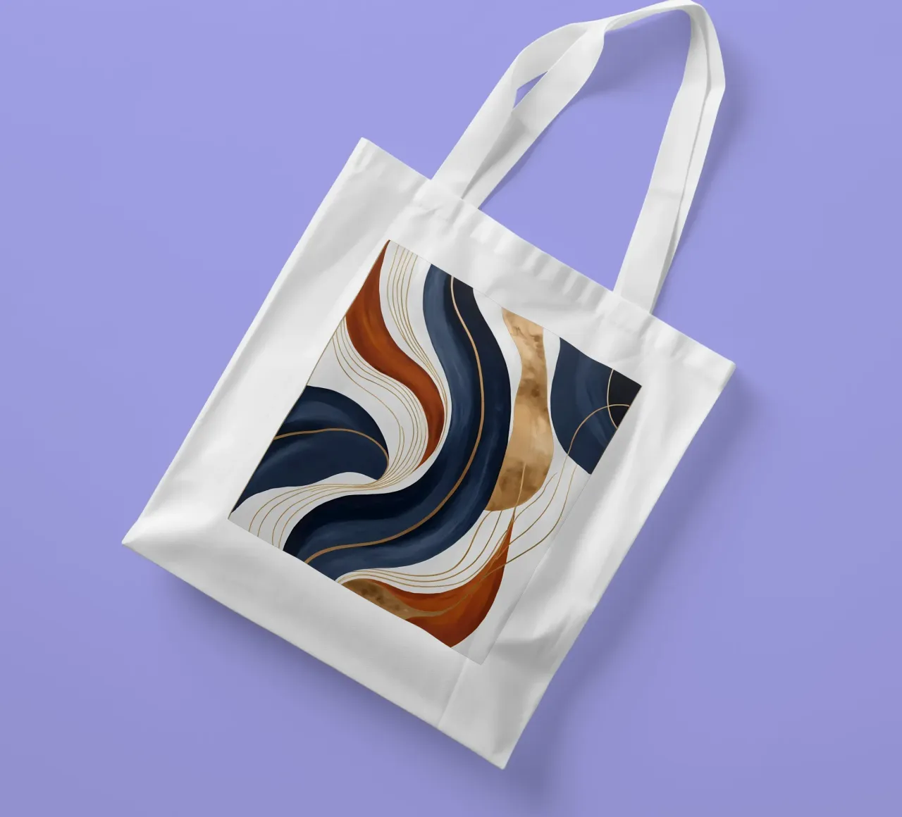 Correnti d'oro borsa in juta da Artistic-shop