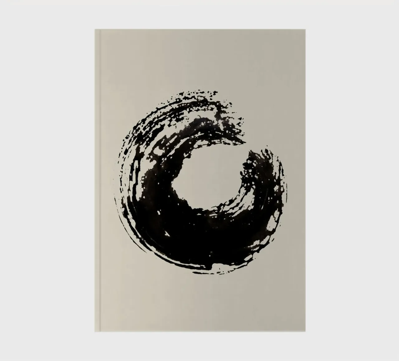Strokes 15 | Black Ink Enso Circle carnet de notes de sabidussi