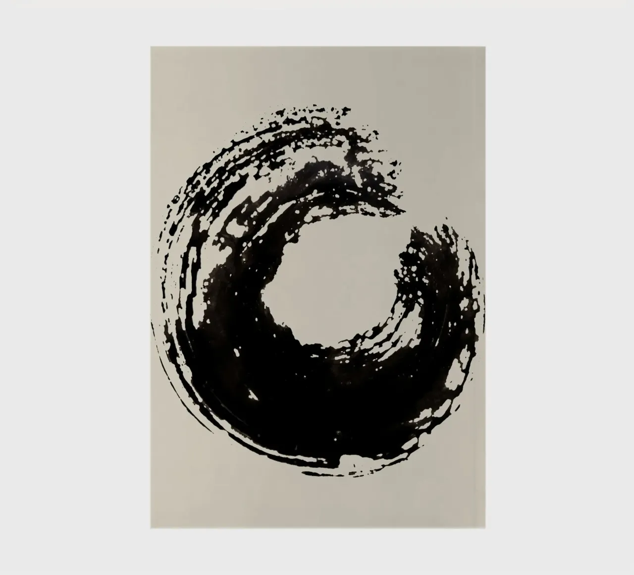 Strokes 15 | Black Ink Enso Circle carnet de notes de sabidussi