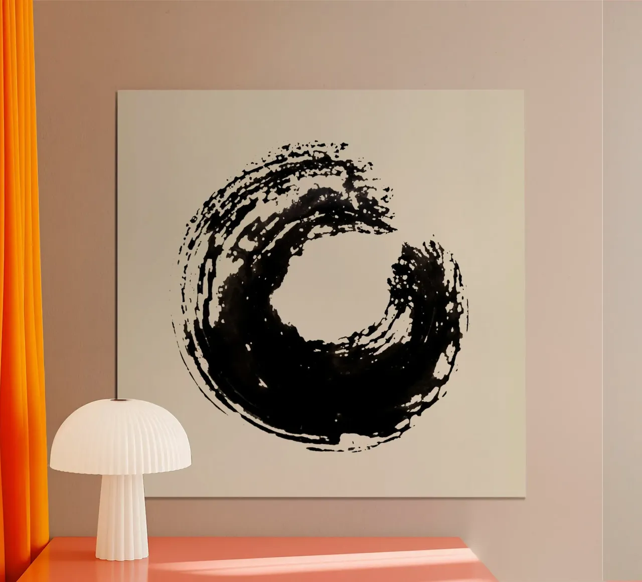 Strokes 15 | Black Ink Enso Circle carta hahnemühle da sabidussi