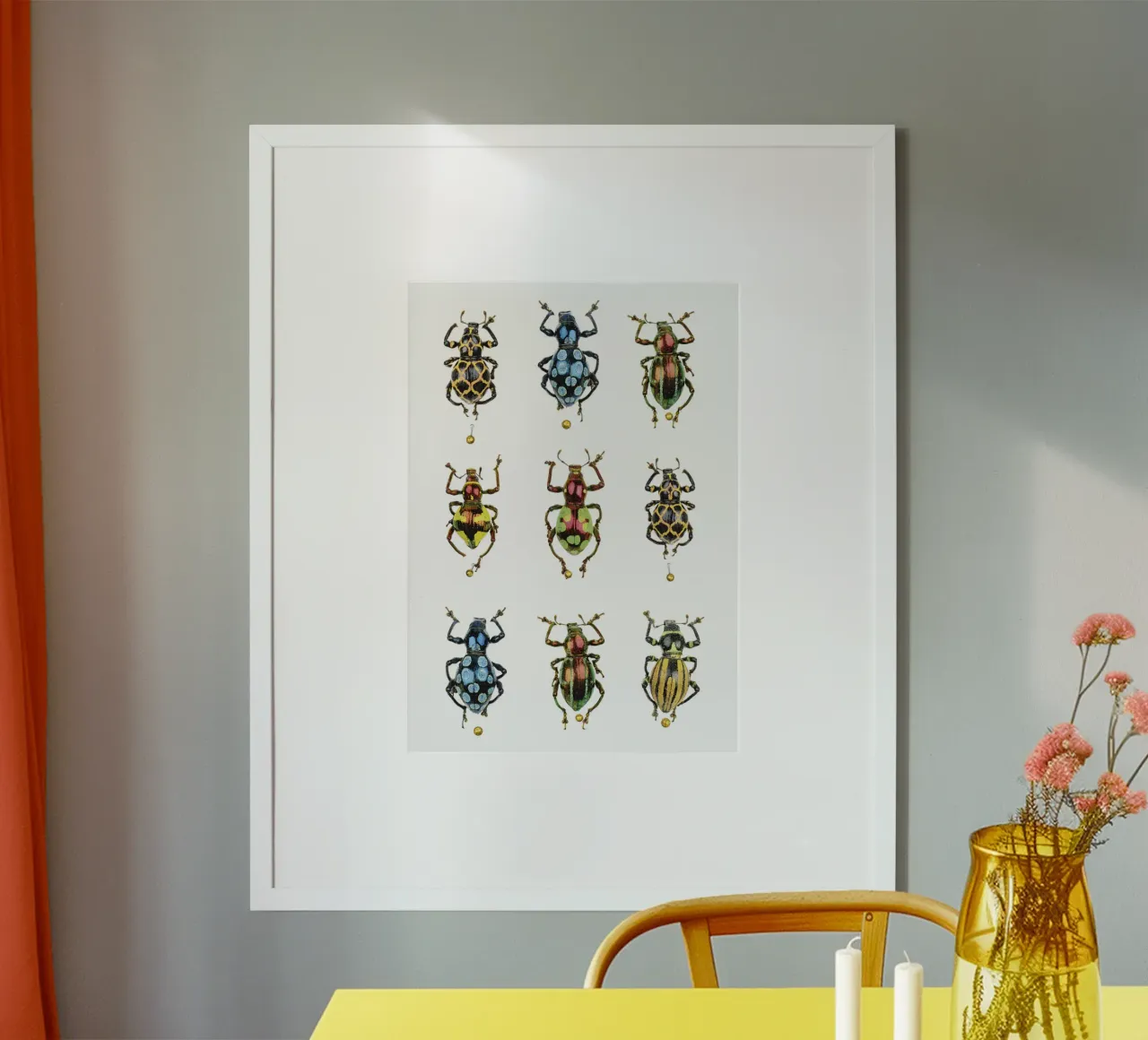 Winzige Schätze: Glänzend bunte Käfer Hahnemühle von Curious Collections by Marielle Leenders