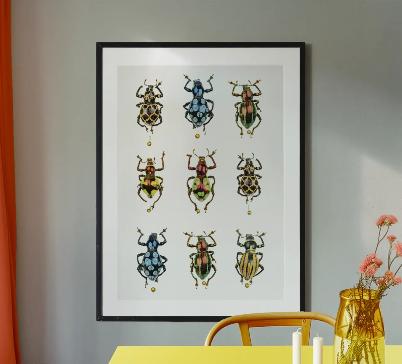 Winzige Schätze: Glänzend bunte Käfer Hahnemühle von Curious Collections by Marielle Leenders