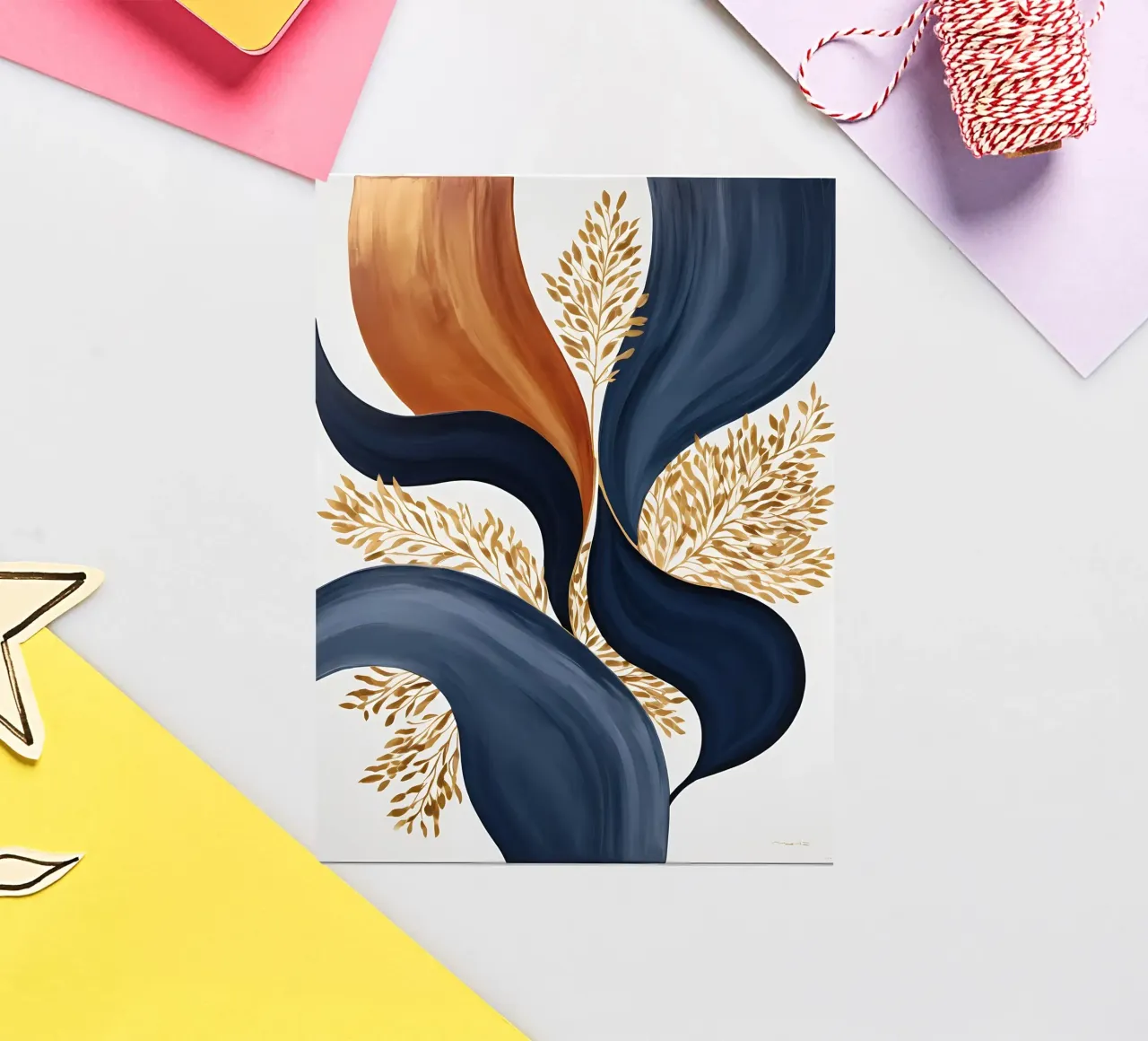 Golden Embrace autocollant de Artistic-shop