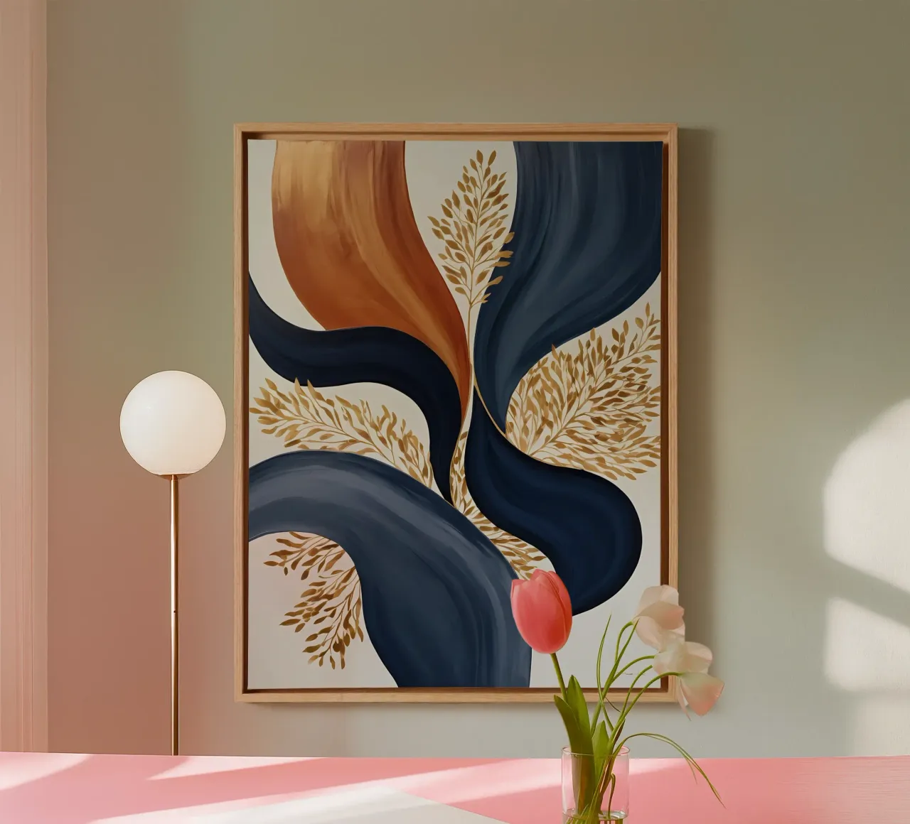 Abbraccio d'oro tela con Cornice a cassetta da Artistic-shop