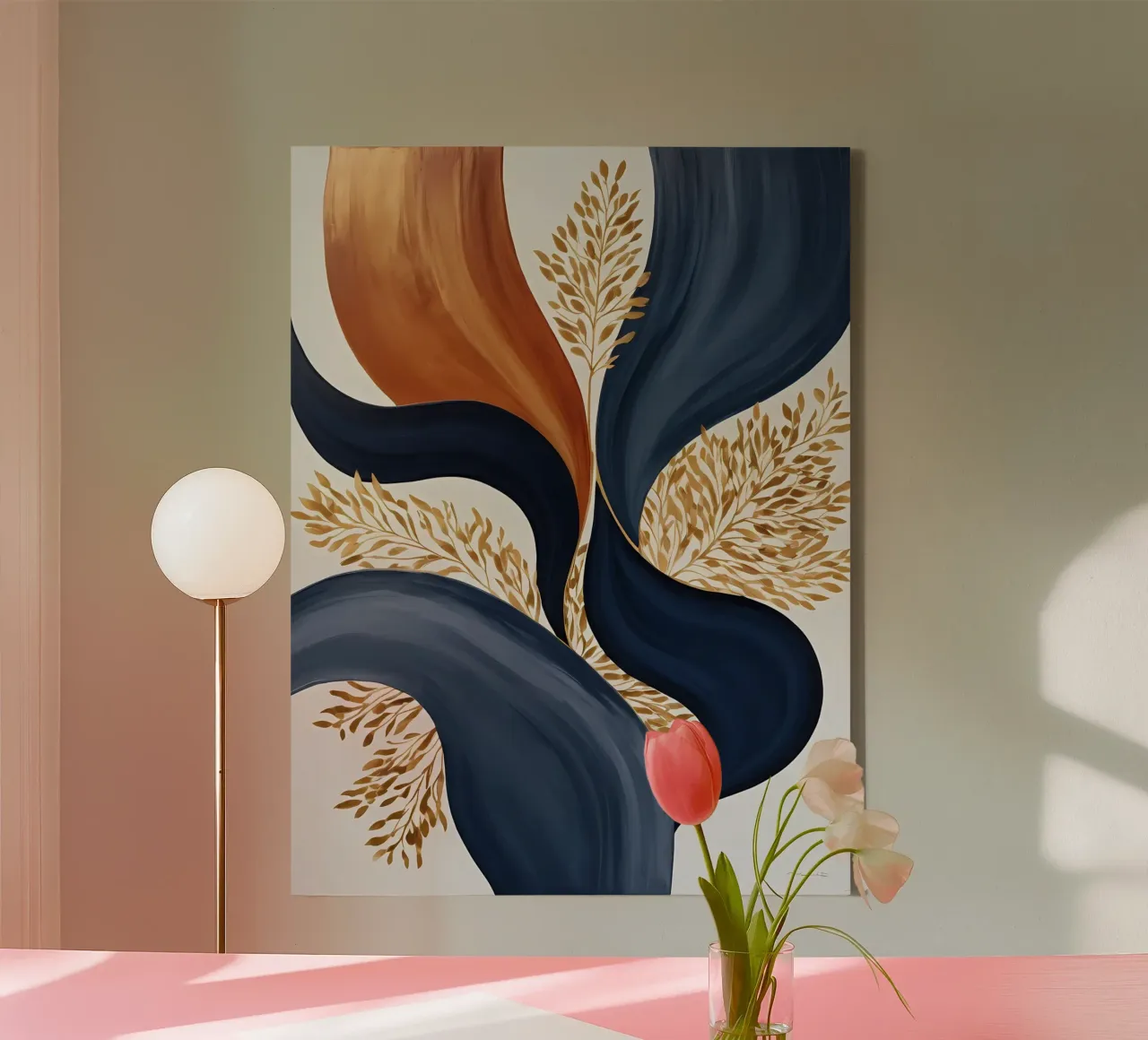 Abbraccio d'oro tela con Cornice a cassetta da Artistic-shop