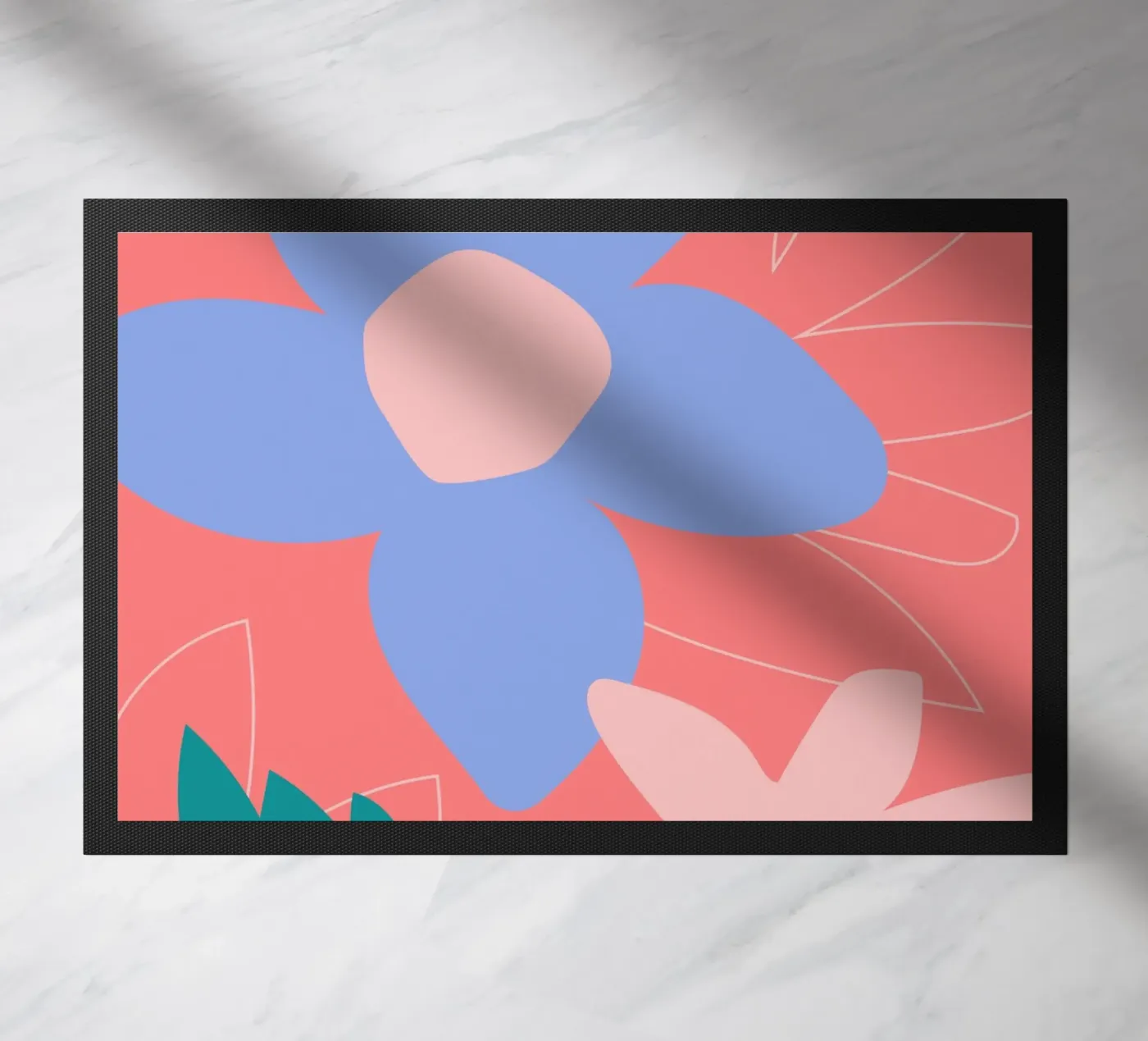 Felicemente floreale zerbino da Kim Hubball Studio