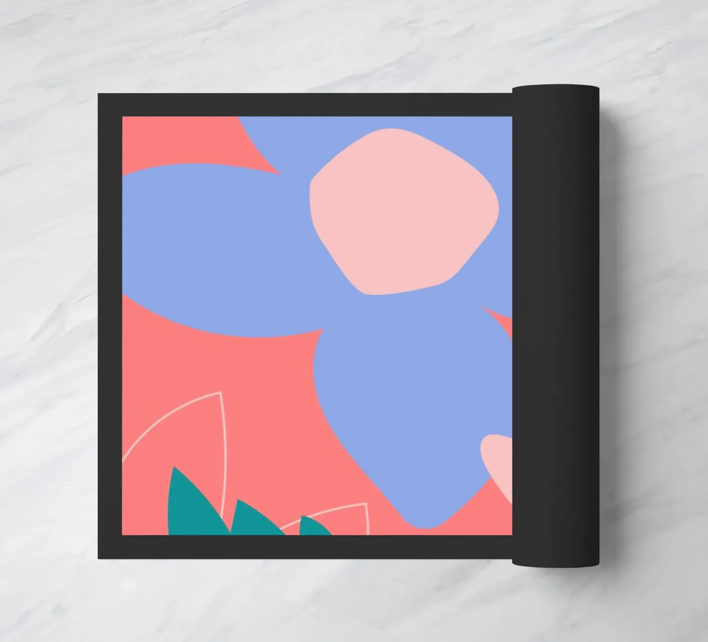 Felicemente floreale zerbino da Kim Hubball Studio