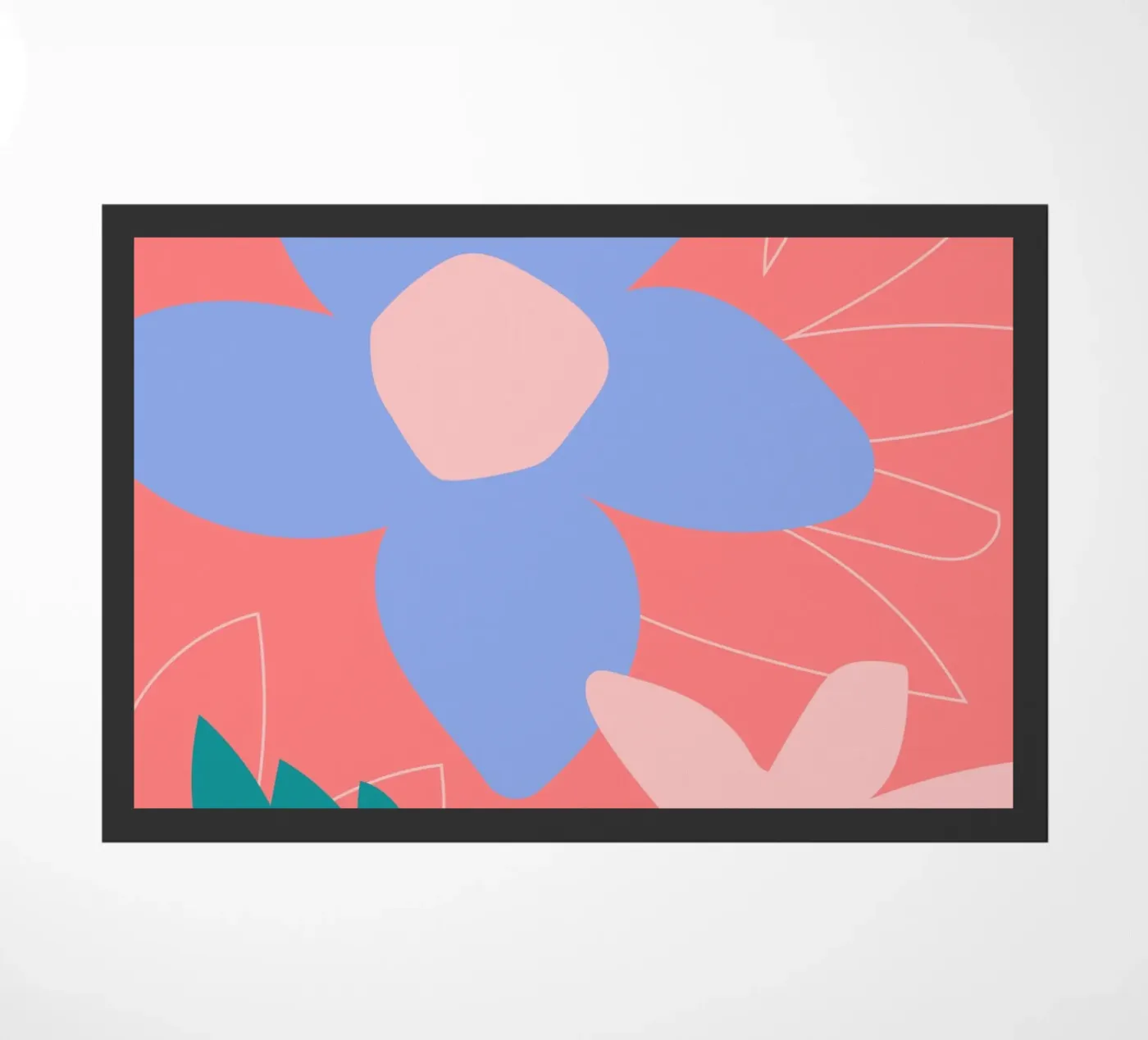 Felicemente floreale zerbino da Kim Hubball Studio