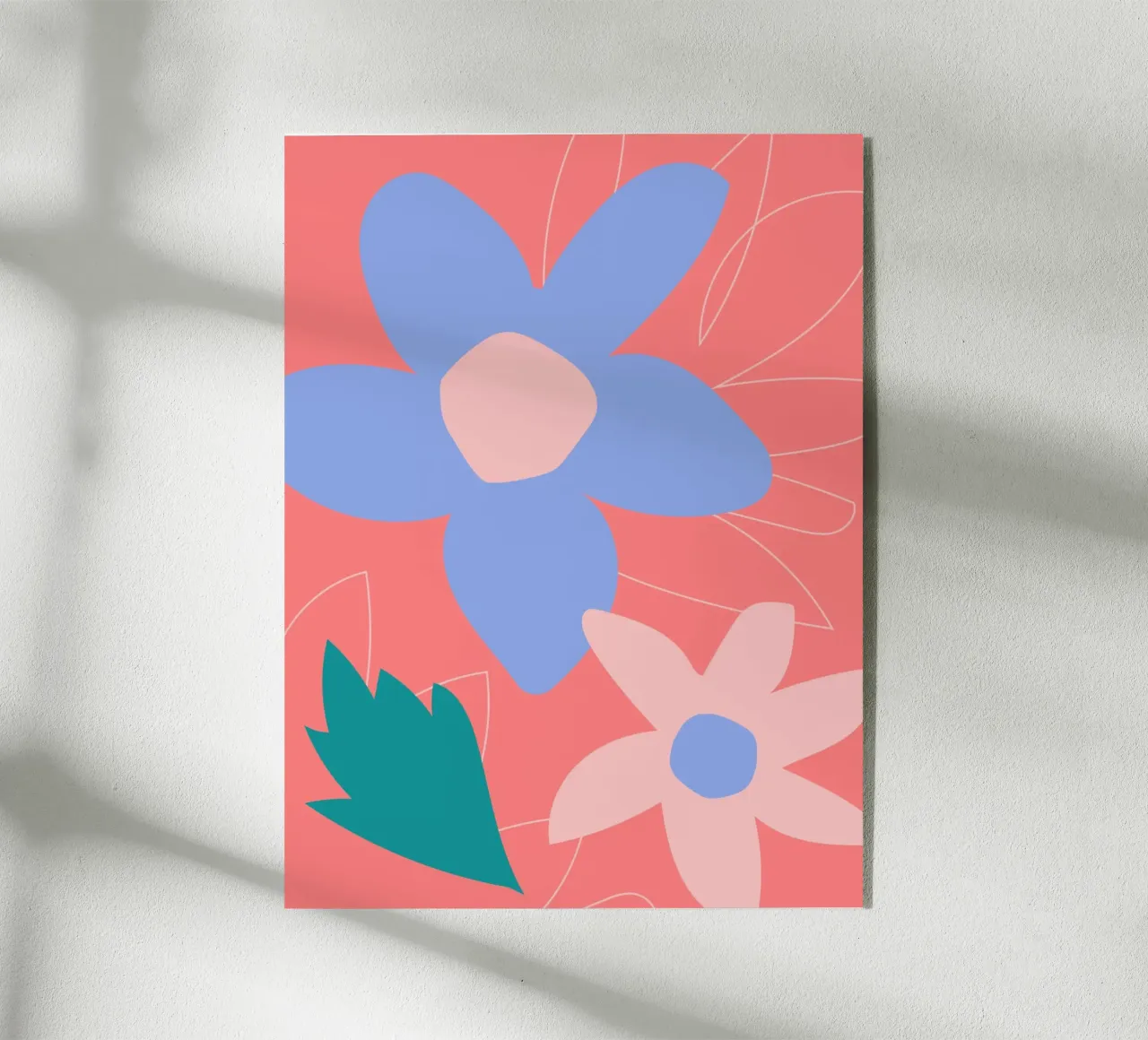 Felicemente floreale plexiglass da Kim Hubball Studio