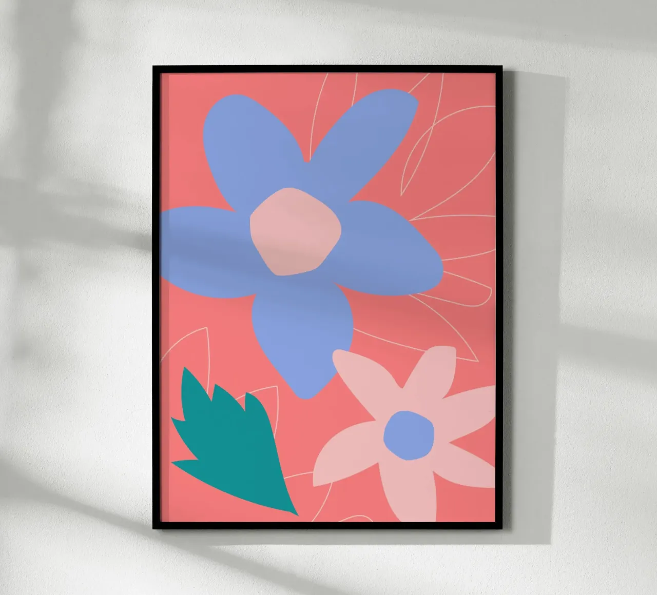 Felicemente floreale poster da Kim Hubball Studio