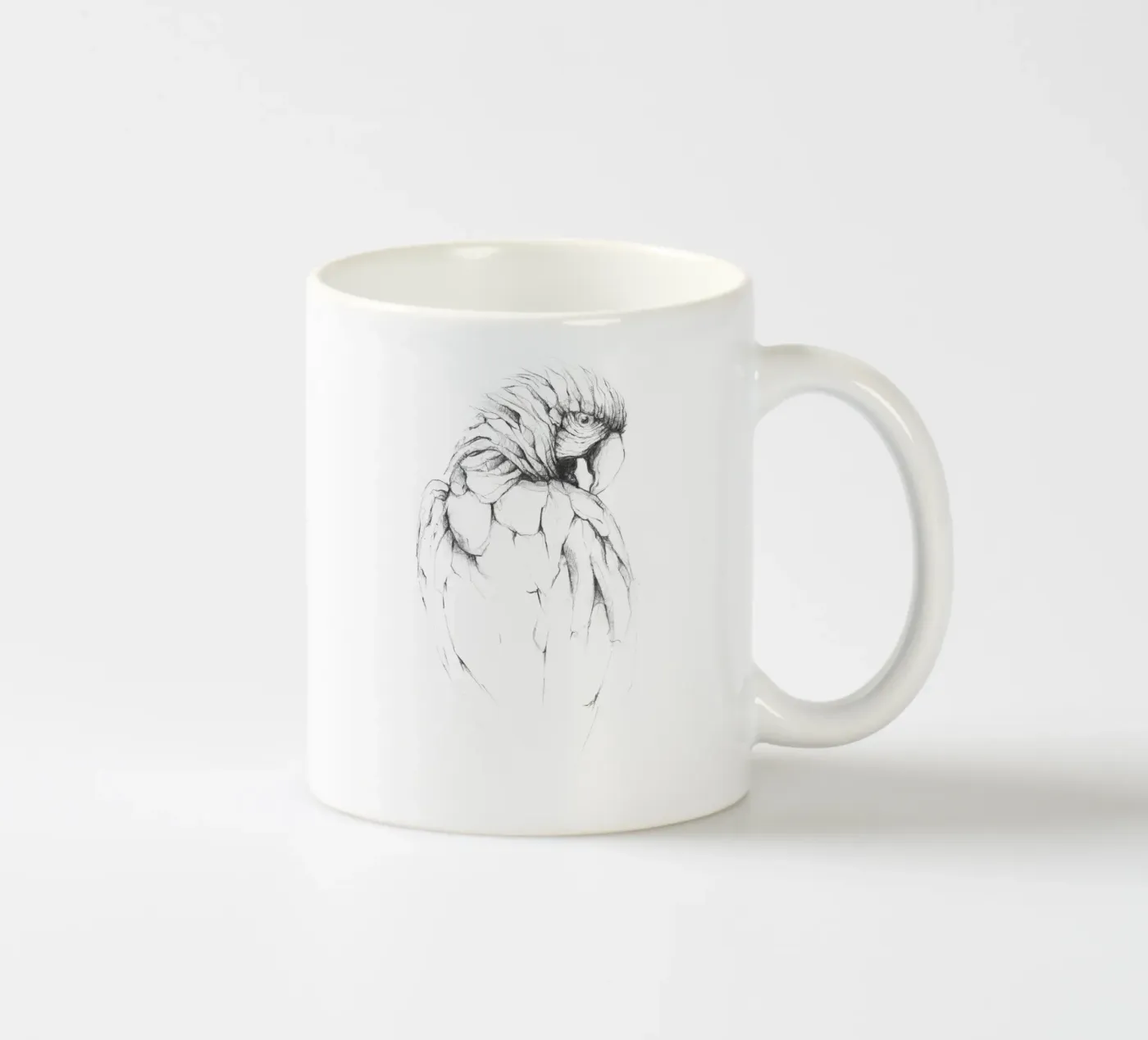 Parrot ceramic mug by mikekoubou