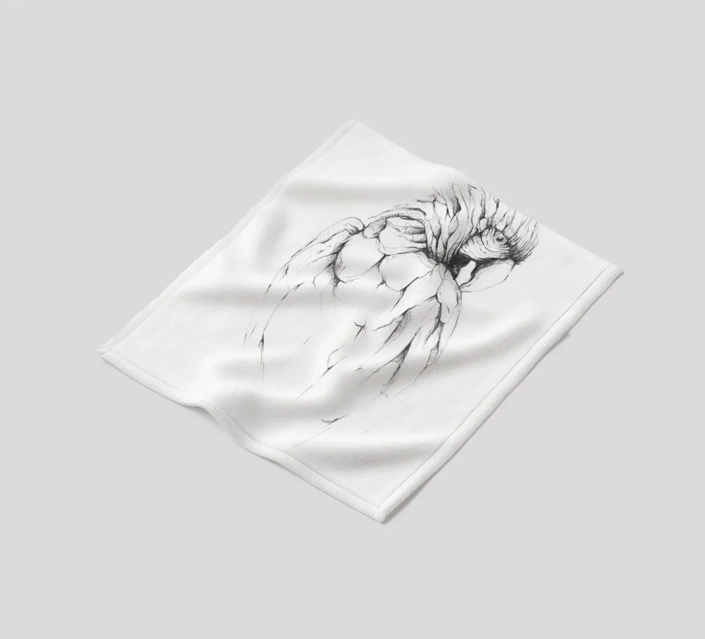 Papagei Fleecedecke von mikekoubou