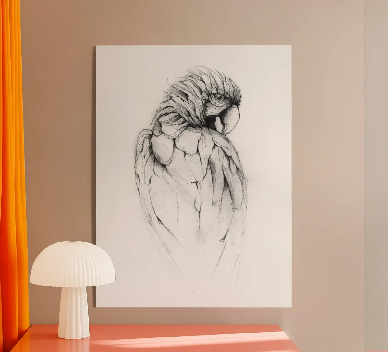 Parrot acrylic glass by mikekoubou