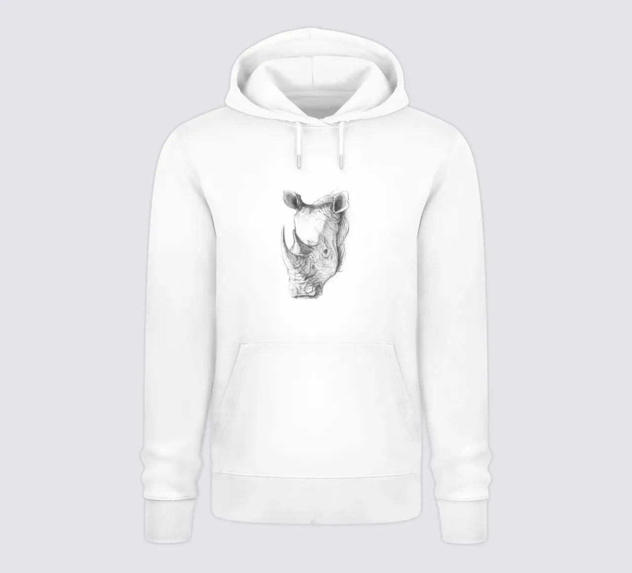 Rhino felpa con cappuccio da mikekoubou