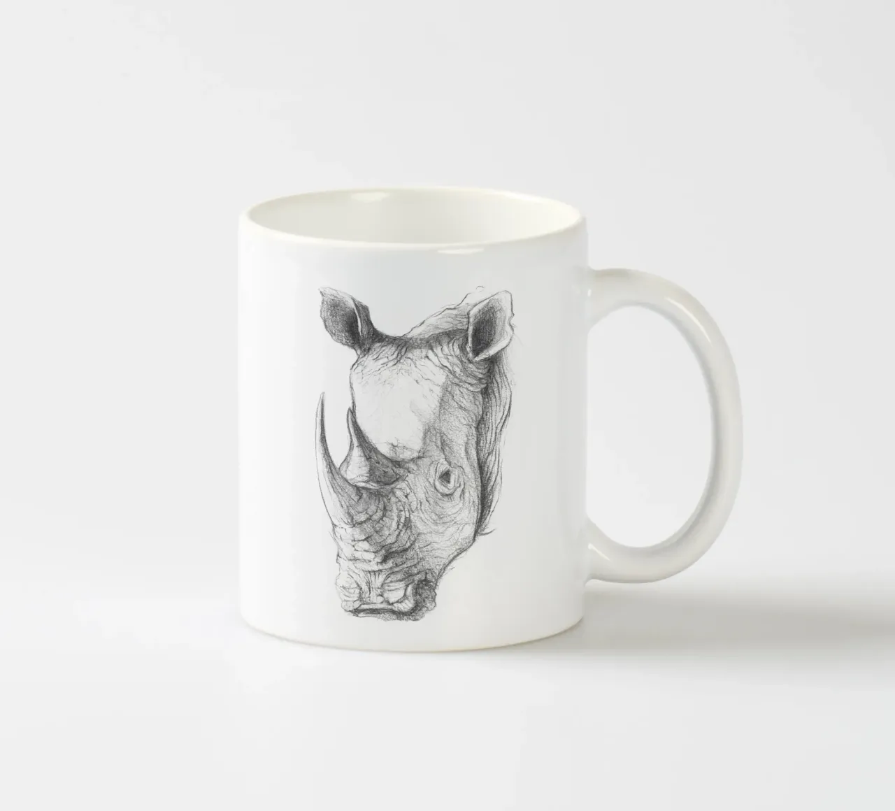Rhino tazza in ceramica da mikekoubou