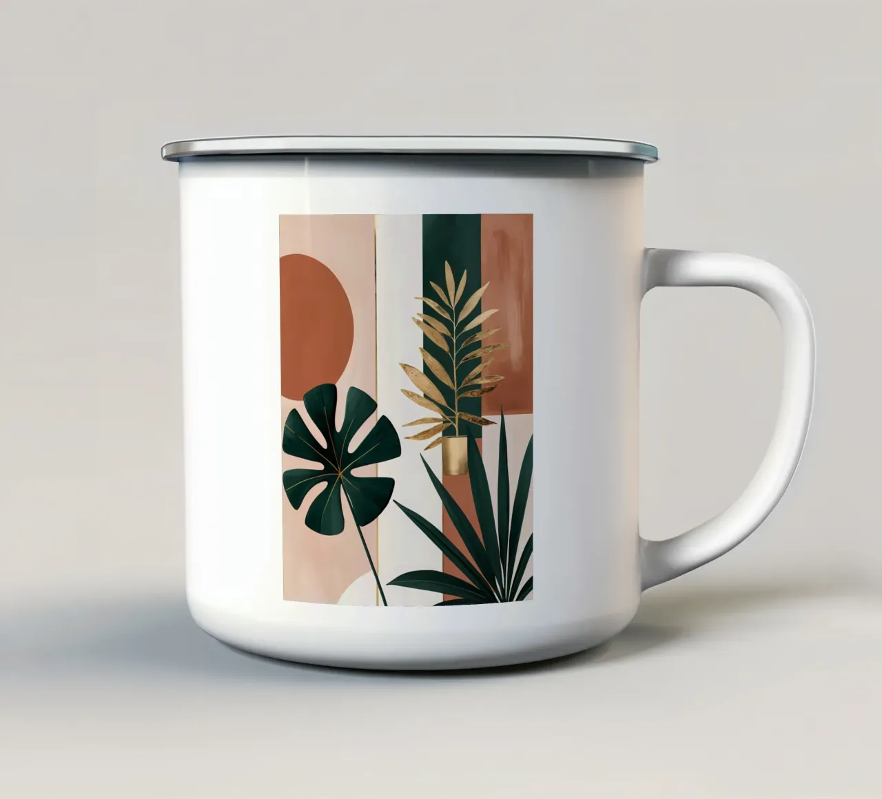 Oasi dell'ora d'oro tazza in smalto da inspirational quote
